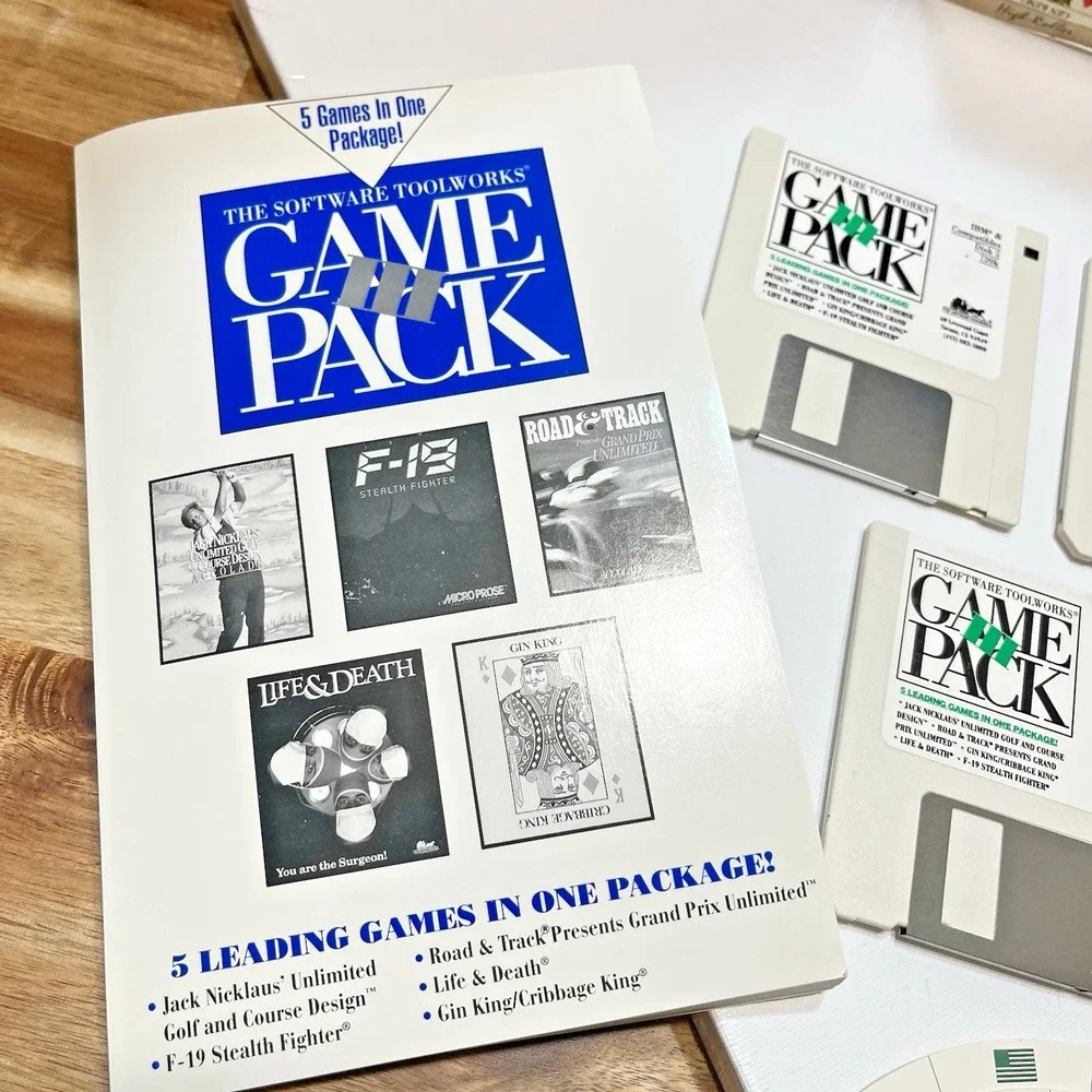 Vintage PC Game Pack III (1992) – 5 Full Games‎ on 3.5